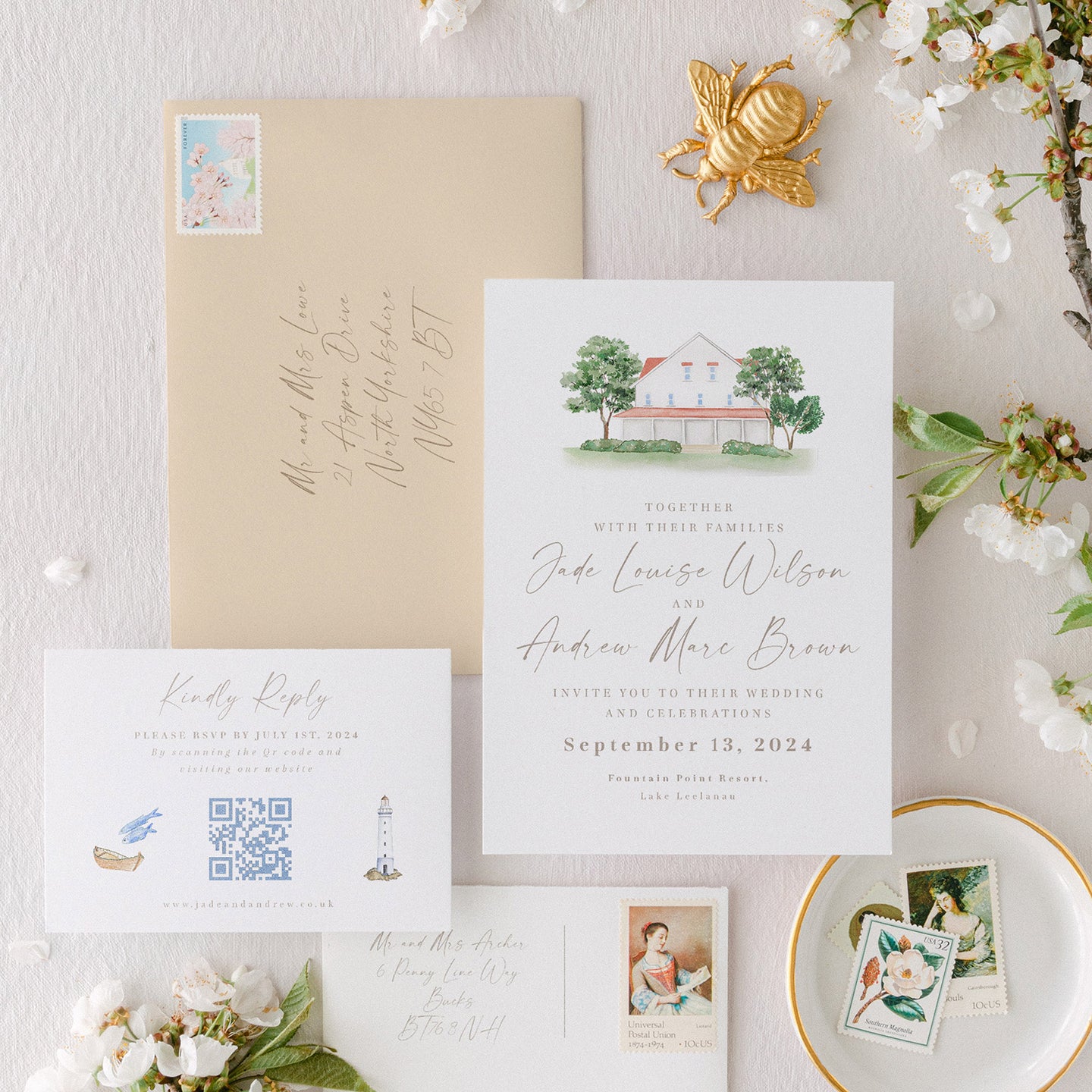 Wedding Map Invitation Set (Design Only)